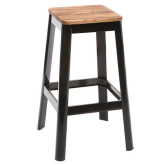 Miliboo Miliboo - Taburete De Bar Dise&ntilde;o Negro A75cm Nick