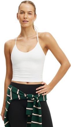 Cotton On Womens Active Ultra Soft V Neck Racer Back Tank in White at Nordstrom, Size Xx-Small