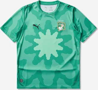 Puma Men s C&ocirc;te d Ivoire x Salehe Bembury Goalkeeper Jersey Sparkling Green