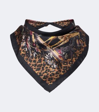 Etro Printed silk scarf
