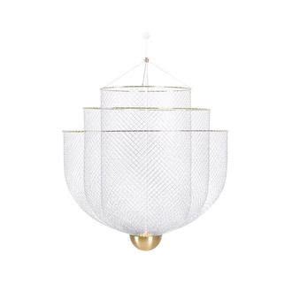 MOOOI Meshmatics LED-Kronleuchter &Oslash; 58 cm, Stahl / Messing