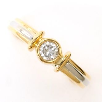 C&A Platinum Yellow Gold Yellow Gold (18K) Platinum 900 Band Ring (Pre-Owned)
