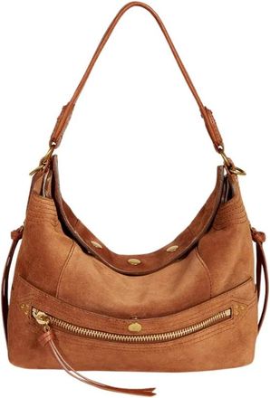 Jerome Dreyfuss Lucky Hobo Bag - Dames - Schoudertassen - Bruin - ONE Size - Katoen - Tassen