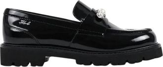 Karl Lagerfeld Lowell Loafers - Dames - Loafers - Zwart - 39 EU - Leer - Schoenen