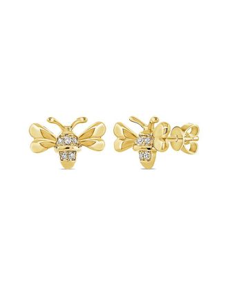 Sabrina Designs 14K 0.02 Ct. Tw. Diamond Bumble Bee Earrings