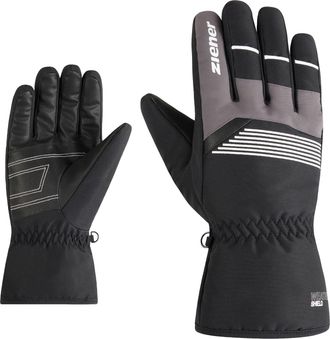 Ziener Skihandschuhe ZIENER GEVIN-Z glove man, Herren, Gr. 10.5, schwarz.wei&szlig;, Obermaterial: 100% Polyester; Innenseite: 100% Polyester; Futter: 100% Polyest