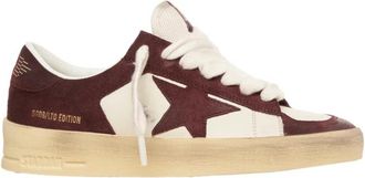 Golden Goose Rode Stardan Sneakers - Dames - Sneakers - Veelkleurig - 40 EU - Leer - Schoenen