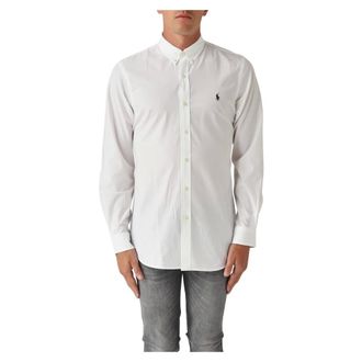 Polo Ralph Lauren Heren, Overhemden, Wit, Maat: XL Katoen