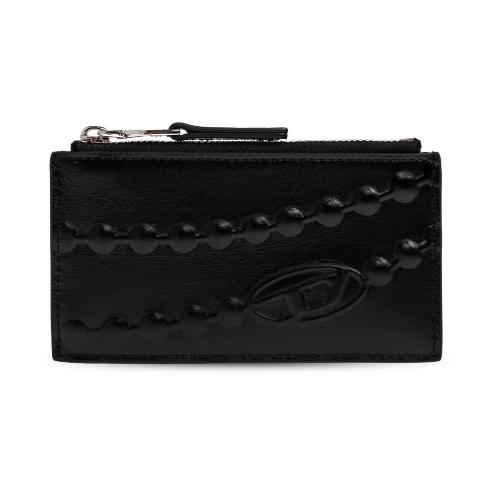 Skyearman Portefeuille Femme Cuir PU - Porte-Monnaie Avec Fermeture Éclair Et 10 Compartiments - Noir