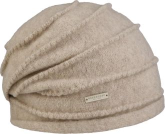 Seeberger Siebers Series Womens Knitted Hat, beige, One size