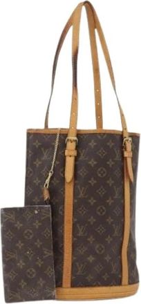 Louis Vuitton Pre-owned Bucket Bag - Dames - Vintage Tas - Bruin - ONE Size - Leer - Vintage