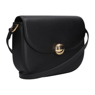 Furla Moonlight S Crossbody Round - Dames - Tassen - Zwart - Maat: ONE Size Leer