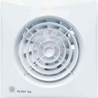 Salt & Pepper SILENT 100 Douche-/toiletventilator H15.8xB15.8cm 230V Wit