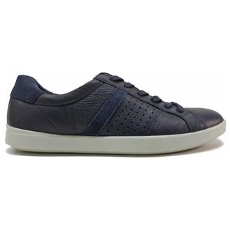 Ecco Ecco Leisure Leather Womens Trainers - UK 6 - US 8-8.5 Women - EU 39 - Marine - Size:UK 6