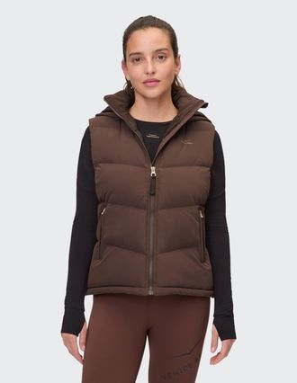 Venice Beach Steppweste VENICE BEACH D WESTE ISSI, Damen, Gr. XL (44), braun (coffee), Obermaterial: 100% Polyester, normal, Westen Steppweste