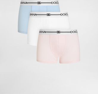 Dolce & Gabbana 3-pack Cotton Boxers - Man Underwear And Loungewear Multicolor 3