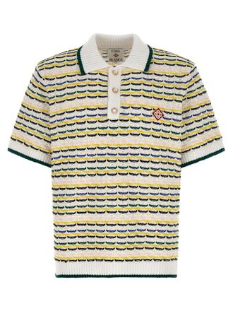Casablanca Multicolor Cotton Polo Mens Shirt