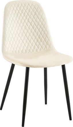 Clp Silla De Comedor Giverny En Tela O Terciopelo Terciopelo Crema