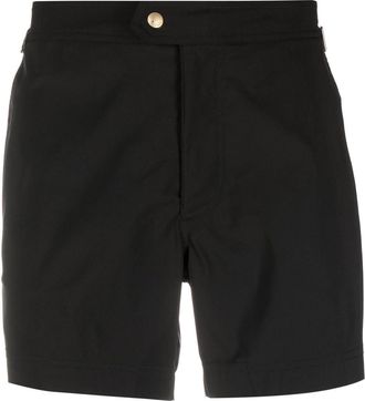 Tom Ford side-buckle swim shorts - men - Polyamide/Polyester/Polyester/Elastane - 56 - Black