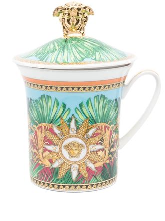 Versace Mok met print - Blauw