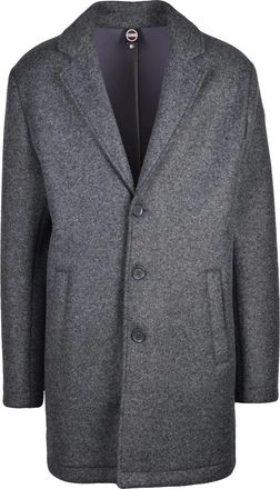 Colmar Grey Polyester-Blend Button Coat