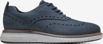 Cole Haan Mens Zerøgrand Eon Wingtip Oxford Shoes - Blue Size 10.5