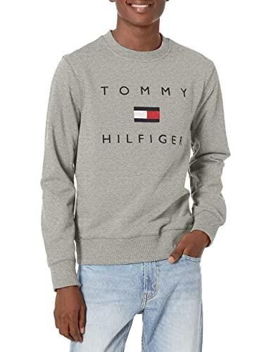 Tommy hilfiger mens grey jumper sales