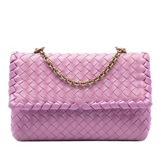 Bottega Veneta Pre-owned Bottega Veneta Baby Nappa Intrecciato Olimpia Crossbody Ladies RRTA64DREIVNPXBK
