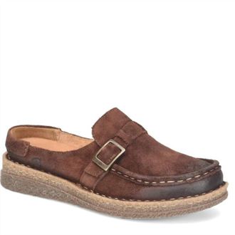 Born Womens Cory Handcrafted Clogs In Dark Brown