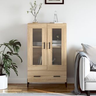 vidaXL Aparador Alto Madera De Ingenier&iacute;a Roble Sonoma 69,5x31x115 Cm Vidaxl