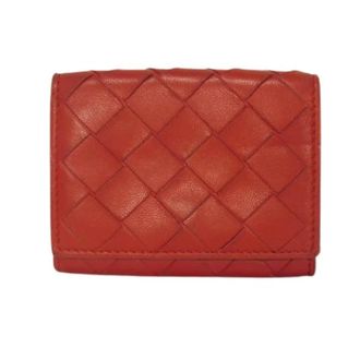 Bottega Veneta Pre-owned Wallets, female, Red, Size: ONE SIZE Pre-owned Tiny Wallet Trifold Wallet