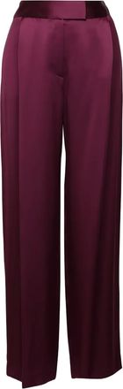 The Sei concealed-fastening pleated trousers - Rosso