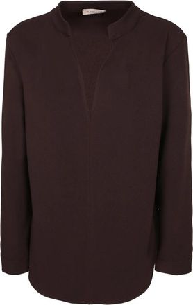 Blanca Vita Telea 4742 Tuniek - Dames - Blouses - Bruin - 2XL - Wol - Overhemden