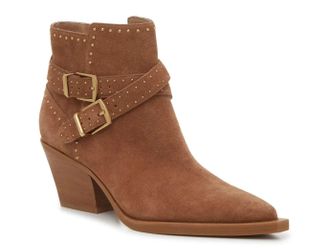 Dolce Vita Womens Dolce Vita Roland Boots Pecan Tan Pointed Toe Western Bootie ZAP2020