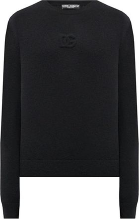 Dolce & Gabbana Zijden trui met ronde hals - Heren - Ronde hals truien - Zwart - M - Truien & Vesten