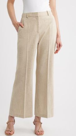 BOSS Talia Crop Flare Pants in Tortoise Shell Melange at Nordstrom, Size 12
