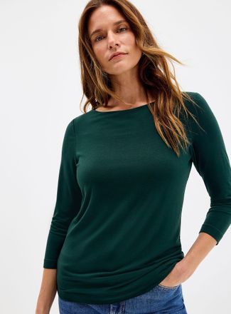 Contemporaine Womens 3/4-sleeve soft T-shirt