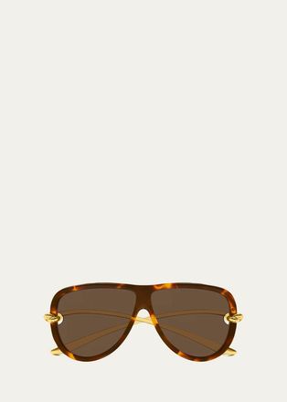 Bottega Veneta Knot 61MM Aviator Sunglasses