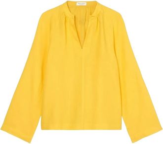 Marc O'Polo bell-sleeve linen blouse - Yellow