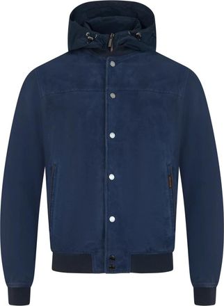 Moorer Lichte Jas - Heren - Zomerjassen - Blauw - M - Leer - Jassen
