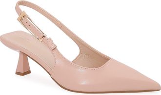 Berness Cassandra Slingback Kitten Heel Pump in Beige at Nordstrom Rack, Size 7.5