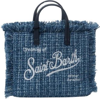 MC2 Saint Barth Vanity Mini Tweed - - Bags - Donna - Blu - ONE SIZE