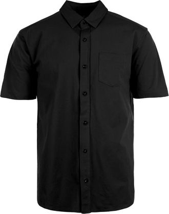 Burnside Short Sleeve Button-Up Shirt in Black at Nordstrom Rack, Size Xx-Large