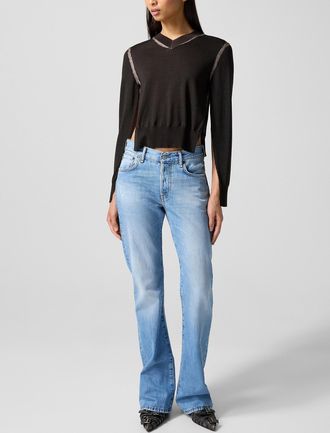 Acne Studios Womens 2009 pale blue straight-leg jean