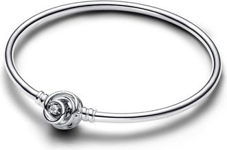 Pandora Moments Encircled Clasp Bangle