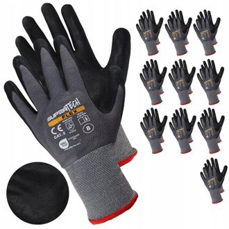OEM Guantes De Trabajo Resistentes, Protectores De Espuma De Nitrilo, Guantes Bhp, 10 Pares