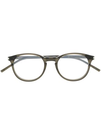 Saint Laurent Eyewear Occhiali tondi - Verde