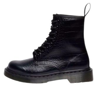 Dr. Martens (WMNS) Dr. Martens 1460 Croco Croc Emboss Boots Black 42679001
