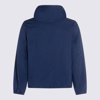 K-Way Hooded Windbreaker Jacket - Navy