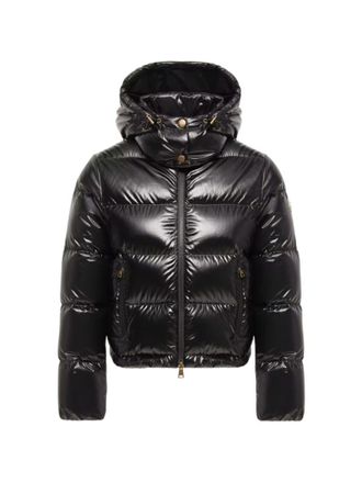 Moncler Black Quilted Hood Jacket